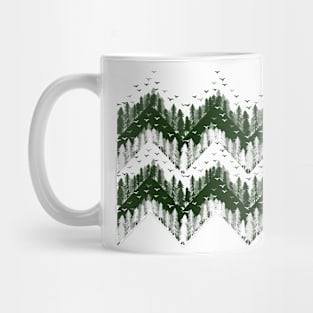 forest chevron Mug